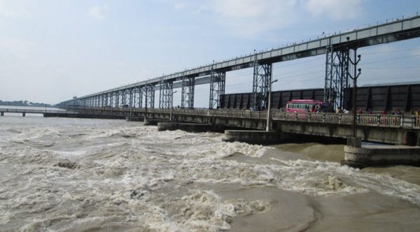 Water level rises in Saptakoshi river, 16 out of 56 barrage gates opened