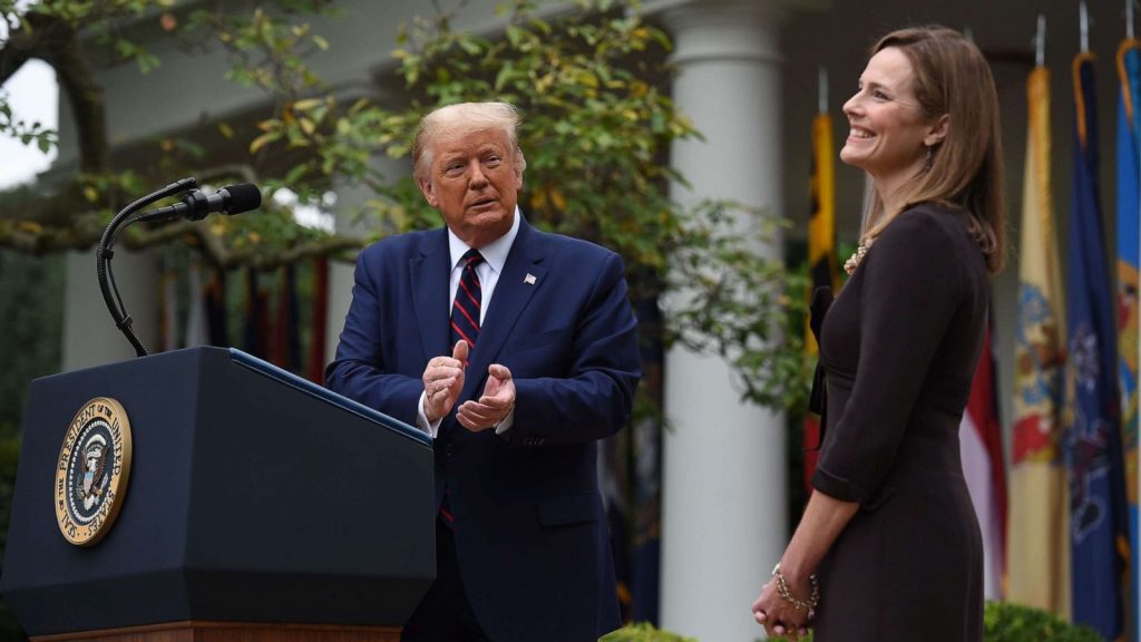 Trump picks Amy Coney Barrett as Supreme Court justice