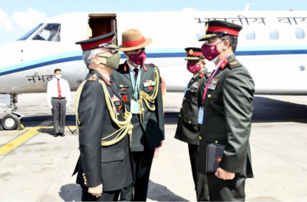 Indian Army Chief lands in Kathmandu