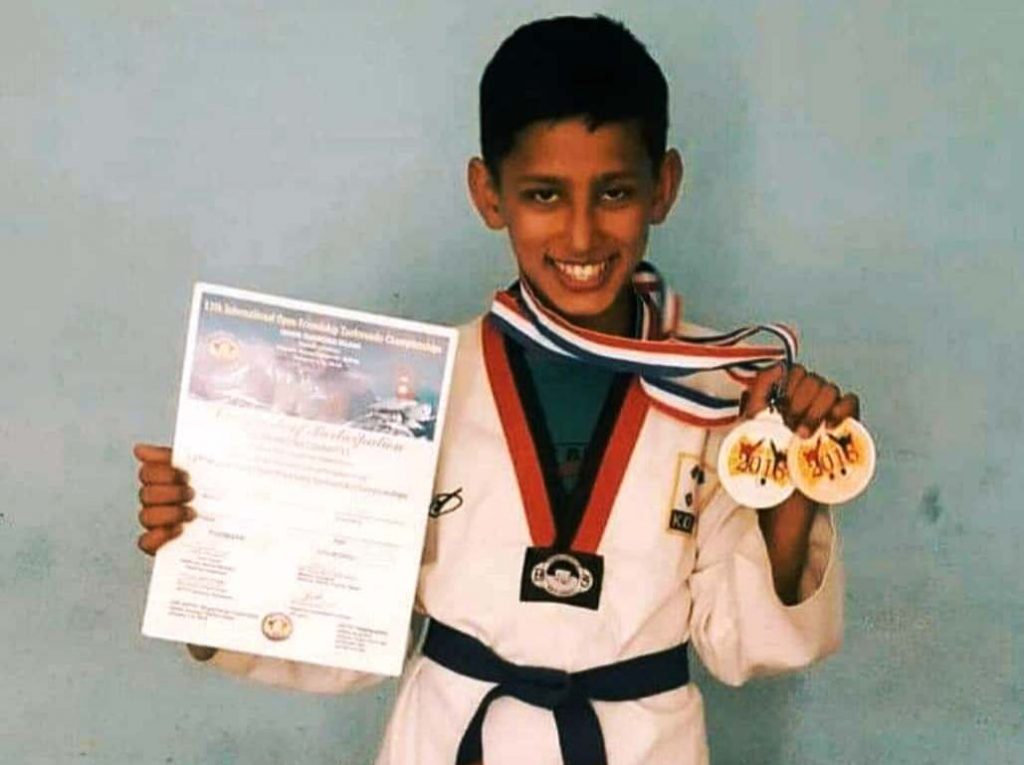 Nepal bags Gold in the First Online International Virtual Taekwondo Championship