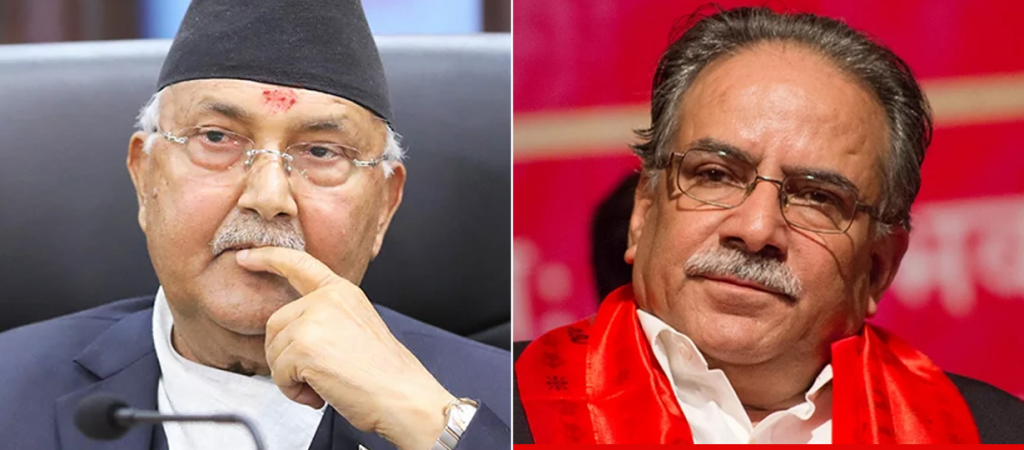 Prachanda’s political document receives volleys of protest from Oli group