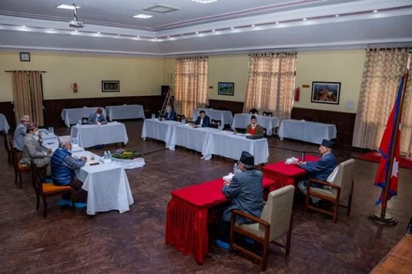 NCP dispute: five secretariat members at Baluwatar to meet PM Oli