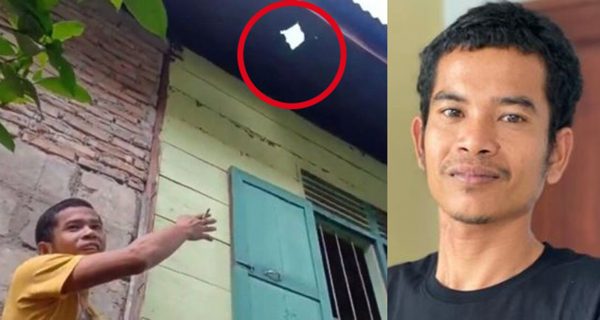 Meteor stone that falls through roof of an Indonesian national; makes him rich and famous