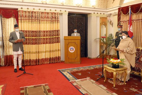 Ambassador to US Khatiwada administered oath of office