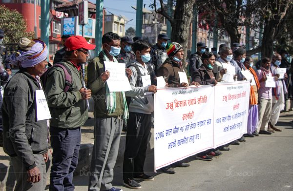 Sugarcane farmers restart protest in Kathmandu