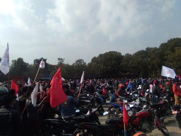 Motorcycle rally staged against the dissolution of HoR