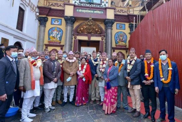 PM Oli Offers Special Worship At Pashupati Temple