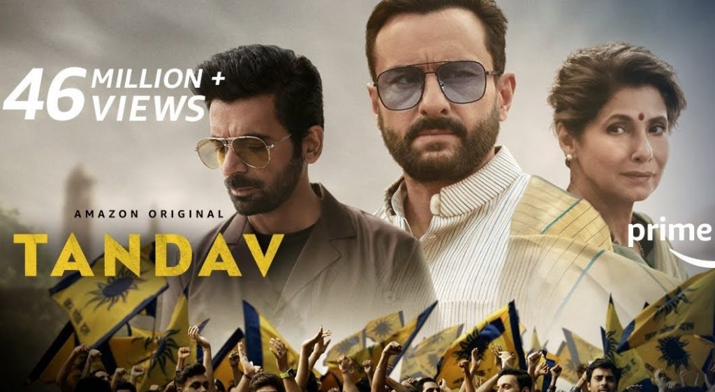 Hindi web series “Tandav” released on Amazon Prime