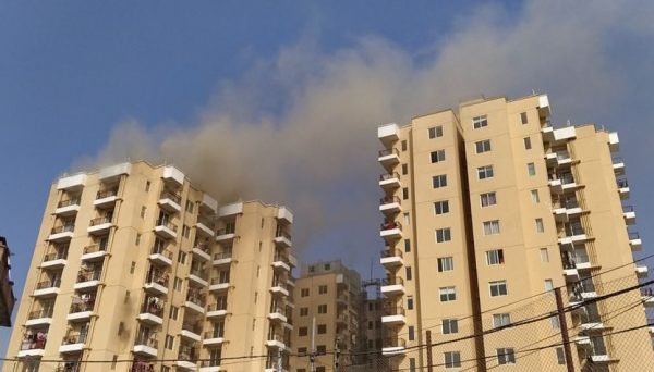 Fire breaks out at Soaltee City Apartments, Rabibhawan