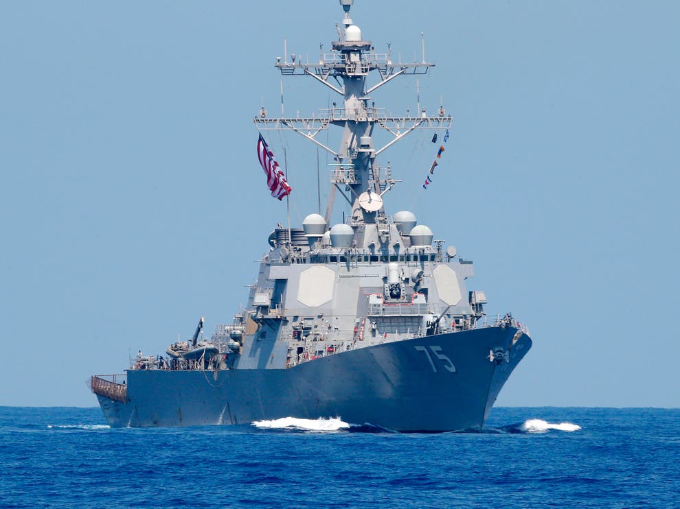 Unidentified drones found swarming around US warships