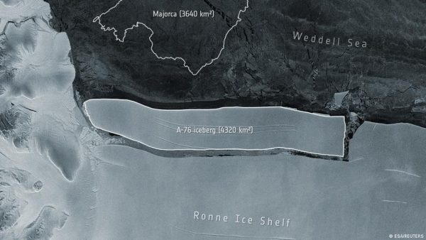 World’s largest Iceberg spotted; 6.5 times bigger than Kathmandu