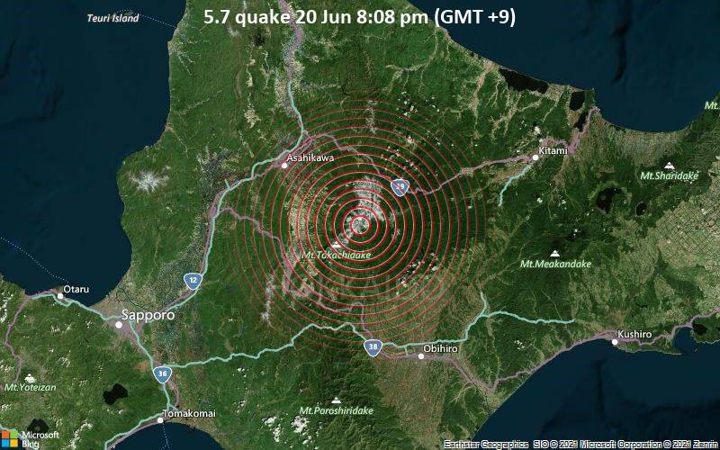 5.7 magnitude earthquake strikes Japan, no tsunami warning