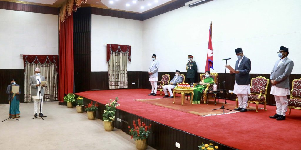 Newly appointed ministers take oath of office and secrecy