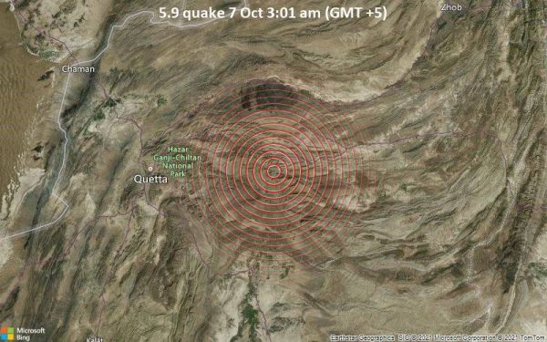 5.7 earthquake rattles Pakistan; 20 killed and 200 injured