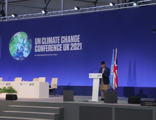 PM Deuba in sideline talks at COP26