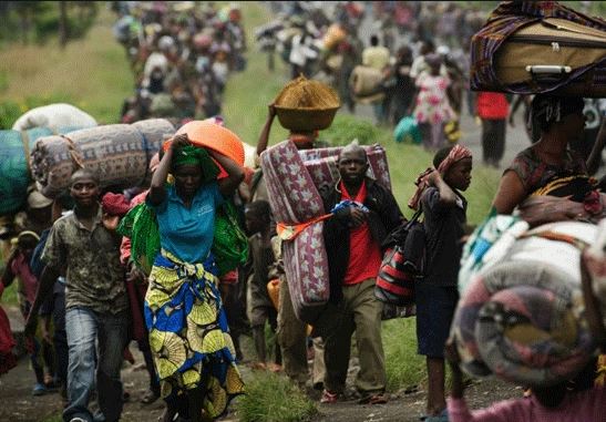 Refugees flee to Uganda after violence in DRC camps