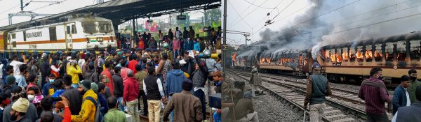 Students in Bihar stage “violent protest” over irregularities in Railway examinations