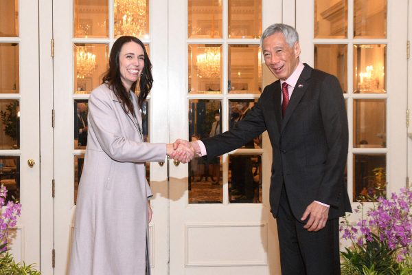 New Zealand PM Ardern meets with Singaporean counterpart Hsien Loong