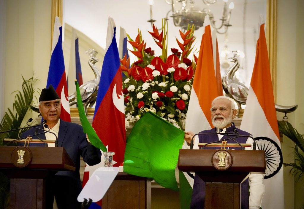 PM Deuba and Indian counterpart Modi hold talks