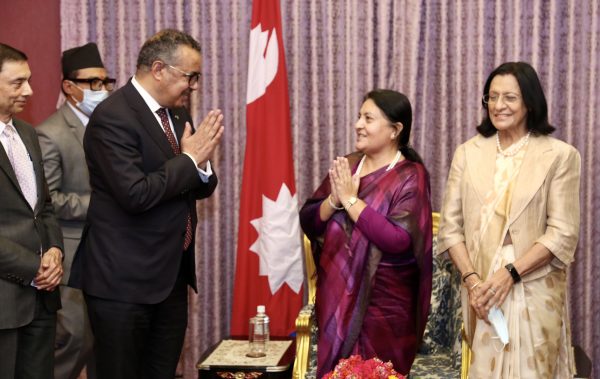 WHO Chief meets President Bhandari; praises Nepal’s COVID-19 response strategy