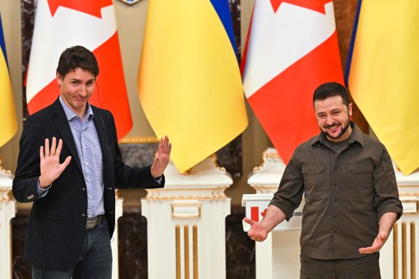 Canadian PM Trudeau meets Ukrainian President Zelenskyy