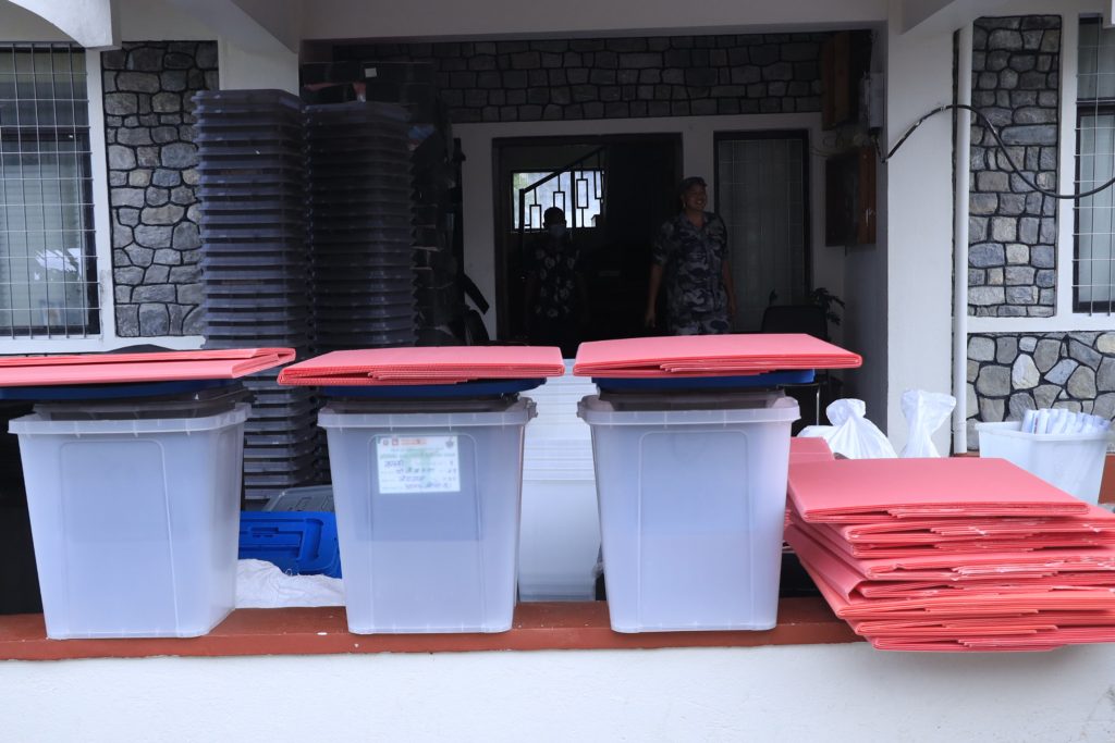 People leave Kathmandu to vote for local elections