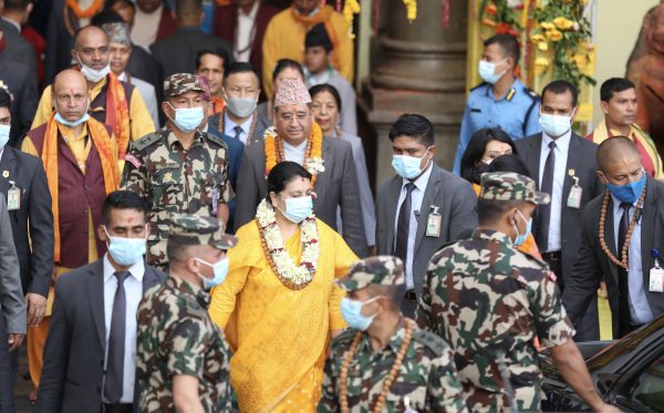 Teej observed today, President Bhandari performs puja at Pashupatinath