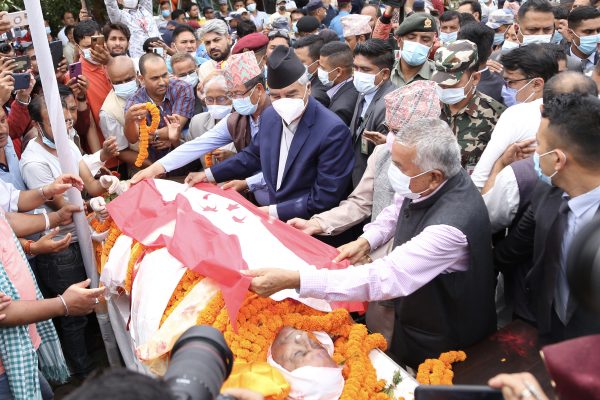 Nepali Congress to lower party flag half mast to mourn demise of leader Giri