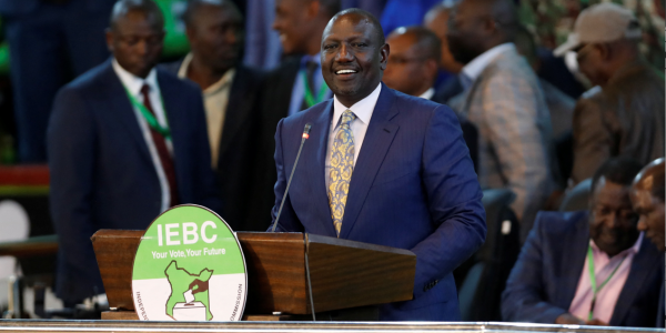 William Ruto declared new president of Kenya