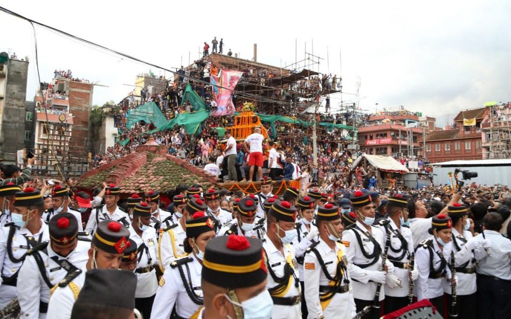 Indra Jatra celebrated with great pomp and joy at Basantapur