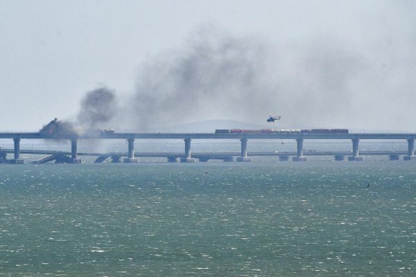Crimean bridge catches fire, kills three