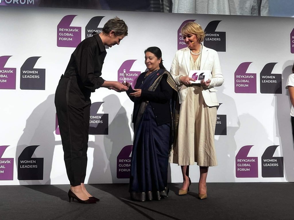 President Bhandari honored with WPL Trailblazer Award