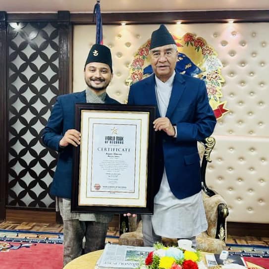 Prime Minister congratulates Arpan Sharma for second Guinness Record