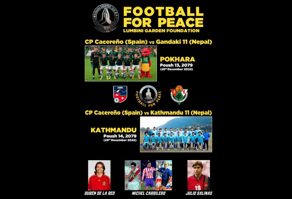 Spanish Football Club win against Gandaki Ward 11 on a Friendly Match