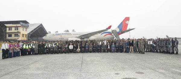 Anti-hijacking mock exercise conducted at Tribhuvan International Airport