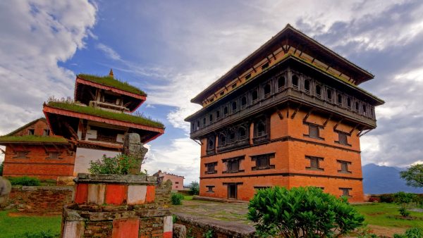 Archaeologist working on the remains of 1400-year-old Swayambhu Chaitya Vihar in Nuwakot