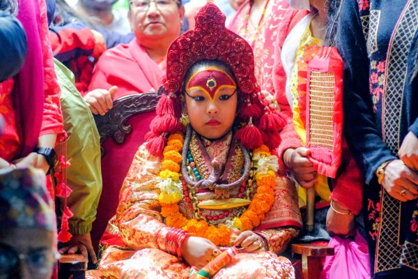 Living Goddess Kumari joins Seto Machhindranath Jatra on Friday (Photo Feature)