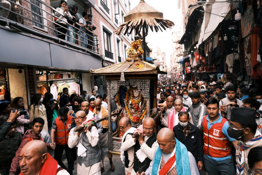 Kathmandu comes alive with the vibrant Seto Machhindranath Jatra celebration (Photo Feature)
