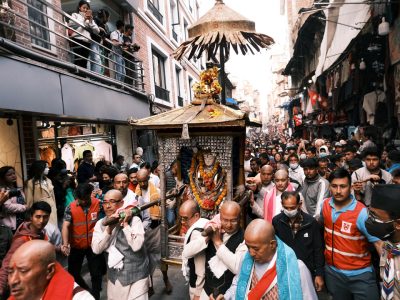 Kathmandu comes alive with the vibrant Seto Machhindranath Jatra celebration (Photo Feature)