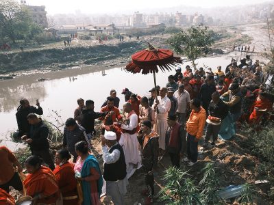 Devotees gather at Nakhu Dobhan to worship Adinath during Chaite Dashain festival (Photo Feature)
