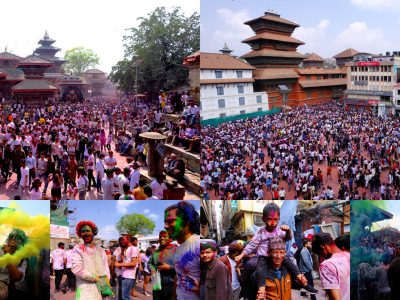 Holi in Pictures: Thousands celebrate the festival of colors in Kathmandu