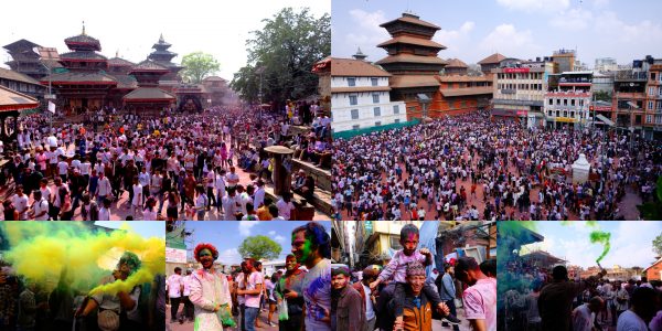 Holi in Pictures: Thousands celebrate the festival of colors in Kathmandu