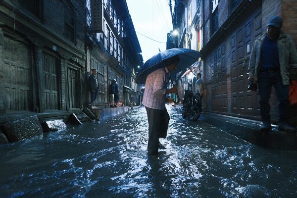 Heavy downpour inundates Patan roads, disrupting daily life (Photos)