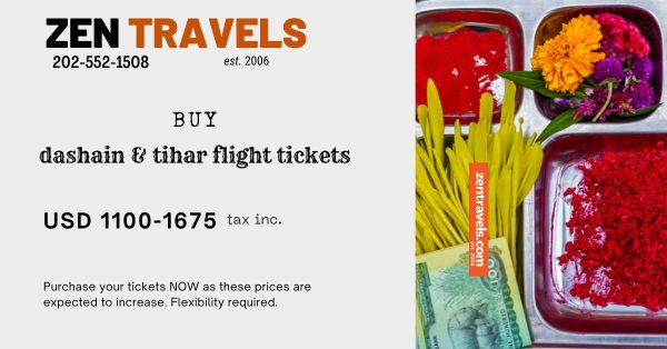 Buy cheaper Dashain & Tihar flights
