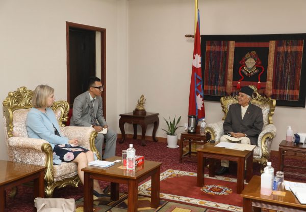 Swiss ambassador Elisabeth von Capeller concludes term with farewell visit to Nepali president