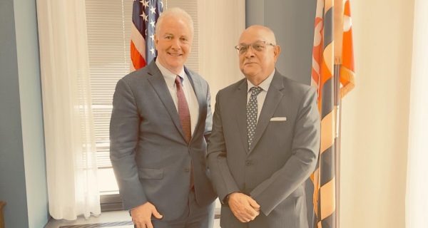 Ambassador Khatri meets US Senator Hollen