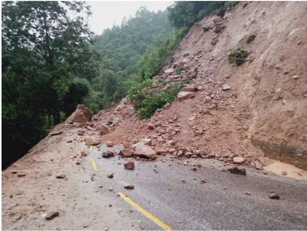 Kaligandaki Corridor road blocked by landslides