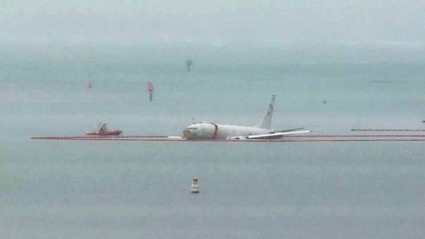 US Navy Aircraft Crashes into Kaneohe Bay: All Crew Members Safe