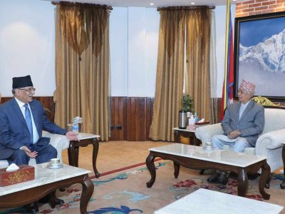 Prime Minister Dahal Meets President Paudel: Discuss National Affairs