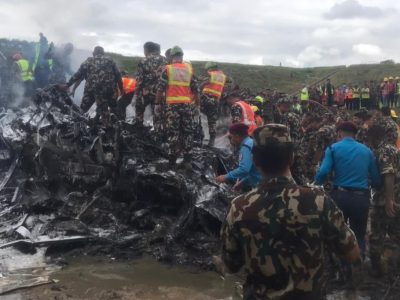 Sourya Air Flight Crashes at Tribhuvan International Airport, Eighteen Dead